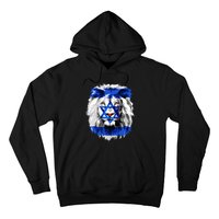 Jew Star Of David Lion Head Patriotic Jewish Flag  Hoodie