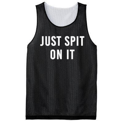 Just Spit On It Funny Gift Mesh Reversible Basketball Jersey Tank