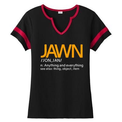 Jawn Slang Philadelphia Ladies Halftime Notch Neck Tee