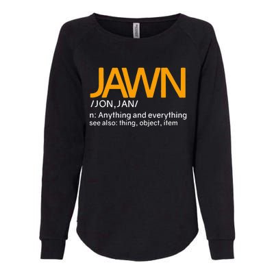 Jawn Slang Philadelphia Womens California Wash Sweatshirt