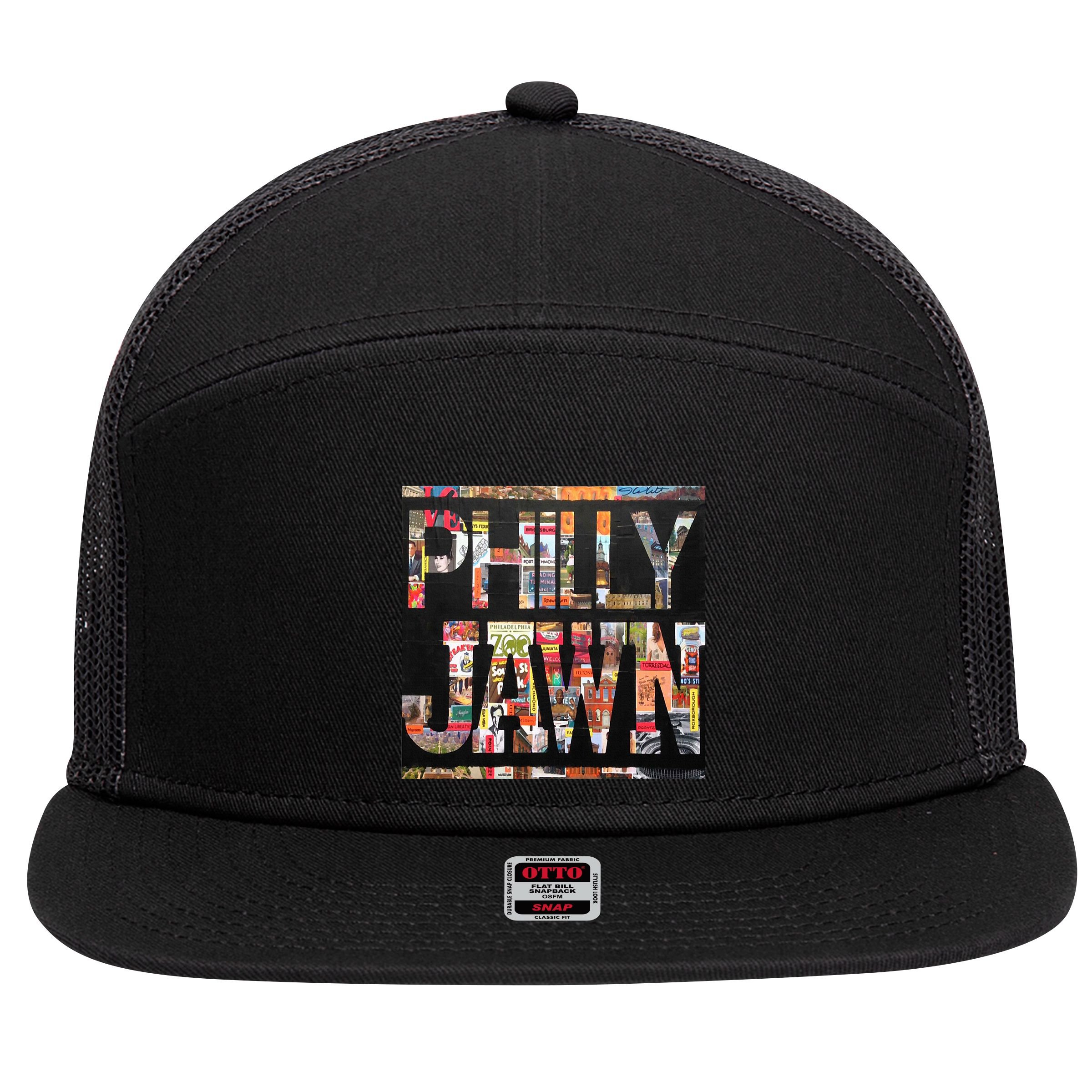 Jawn Slang Philadelphia Hometown 7 Panel Mesh Trucker Snapback Hat