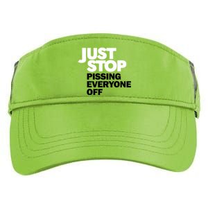 Just Stop Pissing Everyone Off Adult Drive Performance Visor