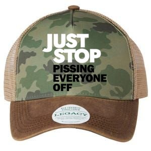 Just Stop Pissing Everyone Off Legacy Tie Dye Trucker Hat