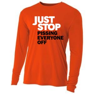 Just Stop Pissing Everyone Off Cooling Performance Long Sleeve Crew