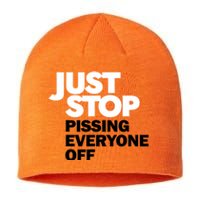 Just Stop Pissing Everyone Off Sustainable Beanie