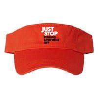 Just Stop Pissing Everyone Off Valucap Bio-Washed Visor