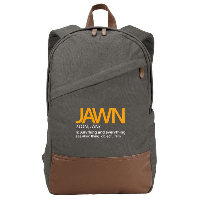 Jawn Slang Philadelphia Cotton Canvas Backpack