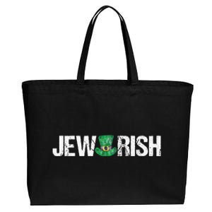 Jewish St. Patricks Day Funny Jewrish Drinking Cotton Canvas Jumbo Tote