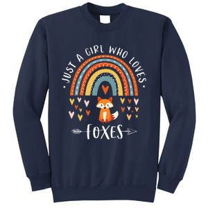 Japanese Style Painting Of The Fox, Tree And Sun Sweatshirt