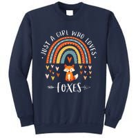 Japanese Style Painting Of The Fox, Tree And Sun Sweatshirt