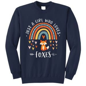 Japanese Style Painting Of The Fox, Tree And Sun Tall Sweatshirt