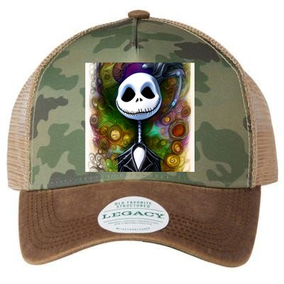 Jack Skellington Portrait Christmas Legacy Tie Dye Trucker Hat