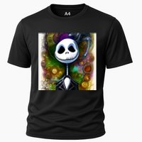 Jack Skellington Portrait Christmas Cooling Performance Crew T-Shirt