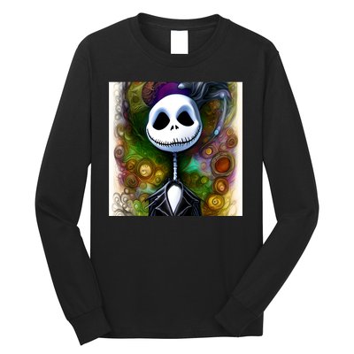 Jack Skellington Portrait Christmas Long Sleeve Shirt