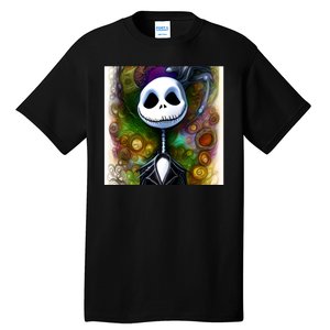 Jack Skellington Portrait Christmas Tall T-Shirt