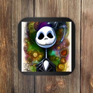 Jack Skellington Portrait Christmas Coaster