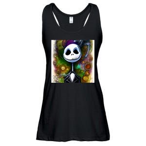 Jack Skellington Portrait Christmas Ladies Essential Flowy Tank