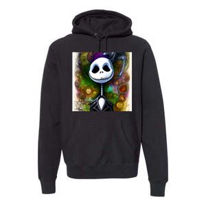 Jack Skellington Portrait Christmas Premium Hoodie