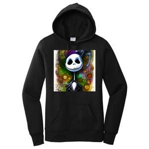 Jack Skellington Portrait Christmas Women's Pullover Hoodie