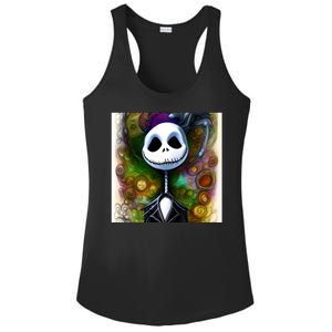 Jack Skellington Portrait Christmas Ladies PosiCharge Competitor Racerback Tank