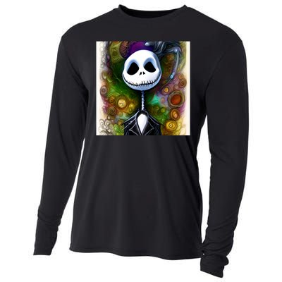 Jack Skellington Portrait Christmas Cooling Performance Long Sleeve Crew