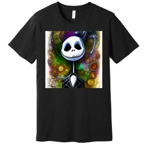 Jack Skellington Portrait Christmas Premium T-Shirt