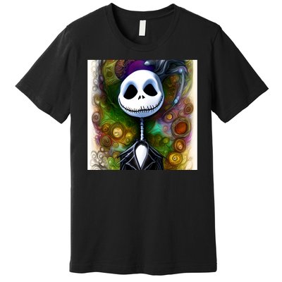 Jack Skellington Portrait Christmas Premium T-Shirt