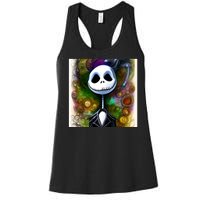 Jack Skellington Portrait Christmas Women's Racerback Tank