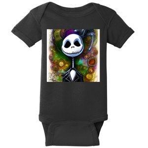 Jack Skellington Portrait Christmas Baby Bodysuit