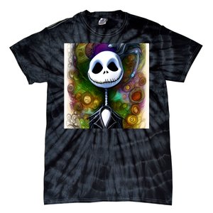 Jack Skellington Portrait Christmas Tie-Dye T-Shirt