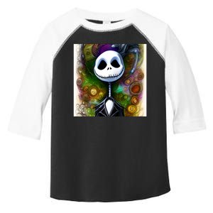 Jack Skellington Portrait Christmas Toddler Fine Jersey T-Shirt