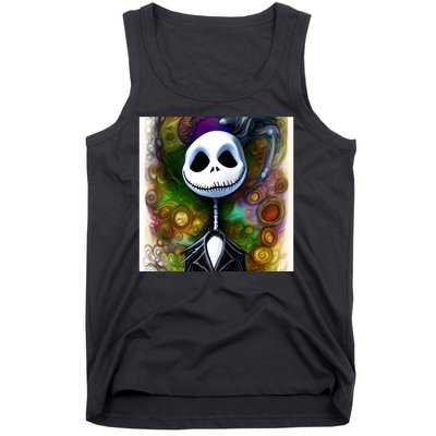 Jack Skellington Portrait Christmas Tank Top