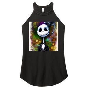 Jack Skellington Portrait Christmas Women's Perfect Tri Rocker Tank