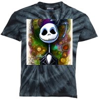 Jack Skellington Portrait Christmas Kids Tie-Dye T-Shirt