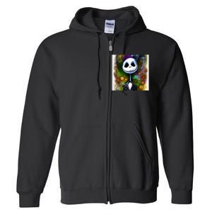 Jack Skellington Portrait Christmas Full Zip Hoodie