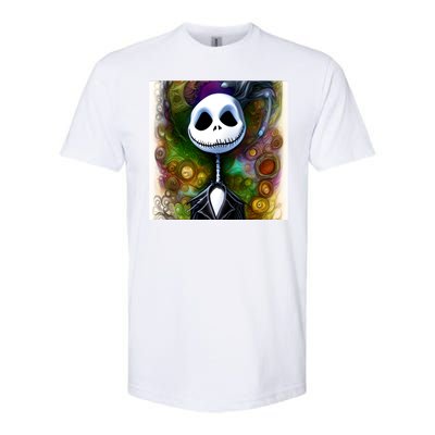 Jack Skellington Portrait Christmas Softstyle CVC T-Shirt