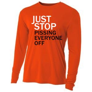 Just Stop Pissing Everyone Off Cooling Performance Long Sleeve Crew