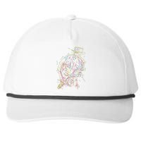 Jazz Saxophone Player Colorful Abstract Art Sax Musician Fan Snapback Five-Panel Rope Hat