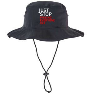 Just Stop Pissing Everyone Off Legacy Cool Fit Booney Bucket Hat