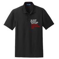 Just Stop Pissing Everyone Off Dry Zone Grid Polo