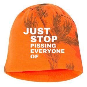 Just Stop Pissing Everyone Of Kati - Camo Knit Beanie