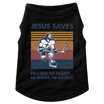 Jesus Saves Passes To Noah He Shoots He Scores Doggie Tank