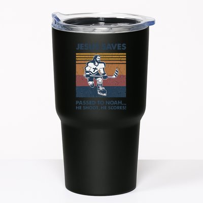 Jesus Saves Passes To Noah He Shoots He Scores Tumbler