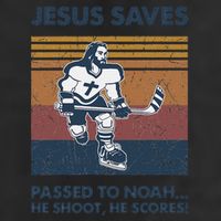 Jesus Saves Passes To Noah He Shoots He Scores Golf Towel