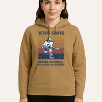 Jesus Saves Passes To Noah He Shoots He Scores Hoodie