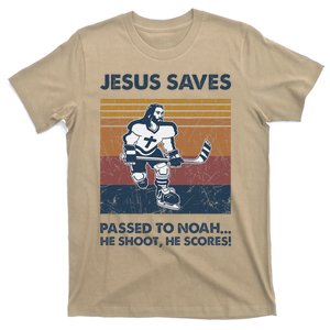 Jesus Saves Passes To Noah He Shoots He Scores T-Shirt