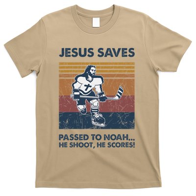 Jesus Saves Passes To Noah He Shoots He Scores T-Shirt
