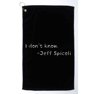 Jeff Spicoli Quote On Chalkboard For Other Classes To See Golf Towel