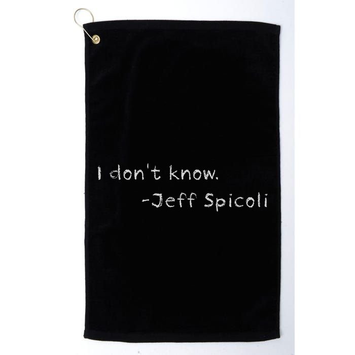 Jeff Spicoli Quote On Chalkboard For Other Classes To See Golf Towel