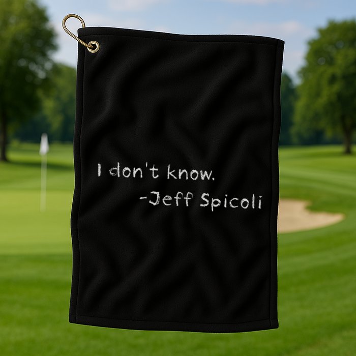Jeff Spicoli Quote On Chalkboard For Other Classes To See Golf Towel